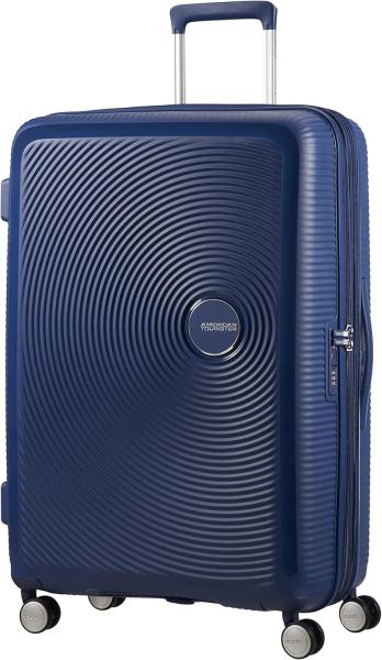 Image Valise 77cm American Tourister Soundbox - Spinner L Expanded Suitcase - 97/110 L, Bleu foncé