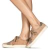 Image Sneakers Femme Dream in Green ACANTHE - Cuir - Taille 35 à 41 - Beige