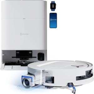 Image Robot Aspirateur Laveur ECOVACS DEEBOT T80 Omni - OZMO Roller, ZeroTangle 3.0 - Noir ou Blanc