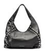 Image Stuart Weitzman MODA STUD HOBO BAG - Sac Bandoulière Femme - Fabriqué en Italie - Noir ou Marron