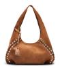 Image Stuart Weitzman MODA STUD HOBO BAG - Sac Bandoulière Femme - Fabriqué en Italie - Noir ou Marron