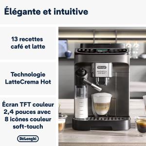 Image Machine Café De'Longhi ECAM312.80.TB Magnifica Evo Next - Automatique - Grains - 1450W - Noir