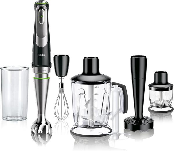 Image Mixeur Plongeant  Braun MultiQuick 9 MQ 9147X - Mélangeur par immersion - 1200W - Noir