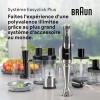 Image Mixeur Plongeant  Braun MultiQuick 9 MQ 9147X - Mélangeur par immersion - 1200W - Noir