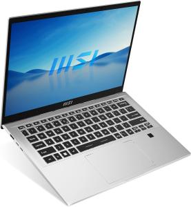 Image PC Portable 14" MSI Prestige 14H B12UCX-417FR (Core i5 12450H, RAM 16Go, SSD 512Go, RTX2050 4Go, Win11) - Aluminium