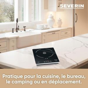 Image Plaque à induction Severin KP 1071 - Revêtement vitrocéramique - Noir