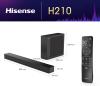 Image Pack Barre de Son 2.1 Hisense CH 240W H210 - DTS Virtual X, Caisson de Basse sans Fil - Noir