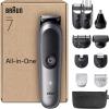 Image Tondeuse Braun AIO7545 Series 7 ProBlade - Kit 12-En-1 - Technologie AutoSense - Gris