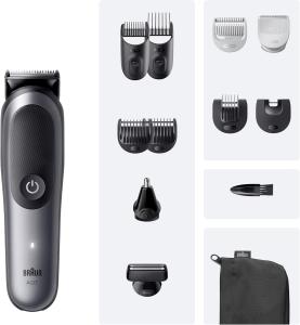 Image Tondeuse Braun AIO7545 Series 7 ProBlade - Kit 12-En-1 - Technologie AutoSense - Gris