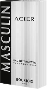 Image Parfum Homme Bourjois Acier  - 100mL - Eau de Toilette Vaporisateur Natural Spray