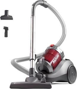 Image Aspirateur Traineau Akitas Wessel Werk - 800W - Cylindrique - Sans Sac - Gris / Rouge
