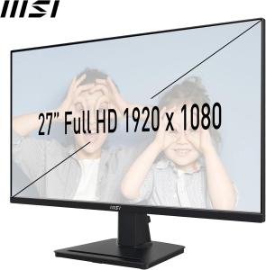 Image Ecran PC 27" FHD MSI Pro MP275 - Haut-parleurs intégrés - Noir