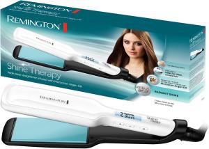 Image Lisseur Cheveux Remington S8550 Shine Therapy - Blanc Turquoise