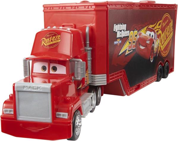 Image Coffret Mack Cars Mattel HDC75 Disney Pixar - Transformable 2 en 1 camion et atelier de tuning