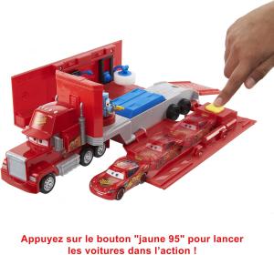 Image Coffret Mack Cars Mattel HDC75 Disney Pixar - Transformable 2 en 1 camion et atelier de tuning