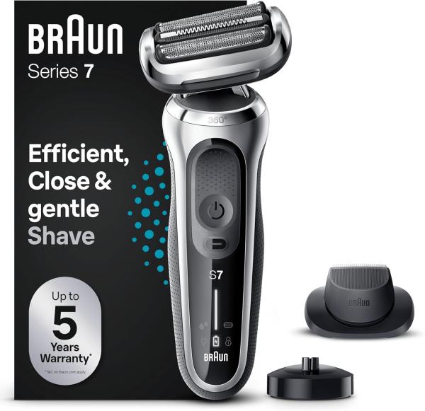 Image Rasoir Électrique pour Homme Braun Series 7 71-S4200cs avec Tondeuse De Précision