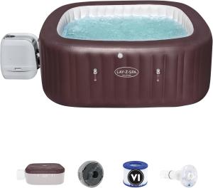 Image Spa Gonflable Lay-Z BESTWAY Maldives Hydrojet Pro™ 4 - Carré - 6 personnes, Brune