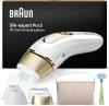 Image Épilateur Braun PL5342 Silk·expert Pro 5 - À Lumière Pulsée - Vanity Case, 4 Têtes et Rasoir Venus, Blanc/Doré