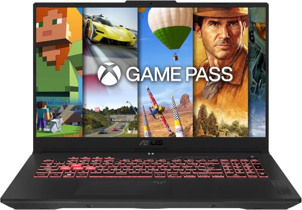 Image Pc Portable 17" FHD ASUS TUF Gaming A17-TUF707NVR-HX011W (Ryzen 7 7435HS, Ram 16Go, SSD 512Go,  RTX 4060) - Noir