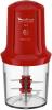Image Mini Hachoir Moulinex AT714G32 - 3-en1 - 500ml - 500W 6 lames en acier inoxydables - Rouge Rubis
