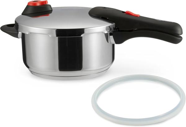 Image Autocuiseur Amazon Basics Acier Inoxydable Compatible Induction - 4 Litres