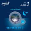 Image Veilleuse & Réveil Pabobo x Kid Sleep - Moon 3 en 1 - Réveil Educatif - Blanc