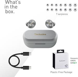 Image Écouteurs Sans Fil Technics EAH-AZ80E-S - ANC -Bluetooth Multipoint - Argent