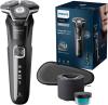 Image Rasoir électrique Homme Philips S5898/50 Série 5000  Wet & Dry + coffret de voyage et cartouche Quick Clean - Noir