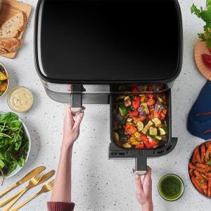 Image AirFryer Russell Hobbs 27681-56 Satisfry - Rapid Air - Friteuse sans huile 9L - 2800W - Noir
