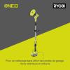 Image Brosse motorisée télescopique RYOBI R18TPS-0 - Inclut Brosse moyenne + Mousse - Vert