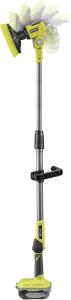 Image Brosse motorisée télescopique RYOBI R18TPS-0 - Inclut Brosse moyenne + Mousse - Vert
