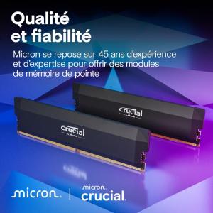 Image Kit Barrettes Mémoire 2x16Go Crucial Pro CP2K16G60C36U5B - 32Go