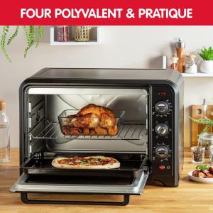 Image Four électrique Moulinex OX495810 - Chaleur Tournante - Noir