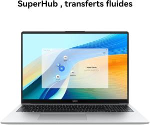 Image PC Portable 16" Huawei MateBook D16 (i5, 16Go, 512Go SSD) - Gris