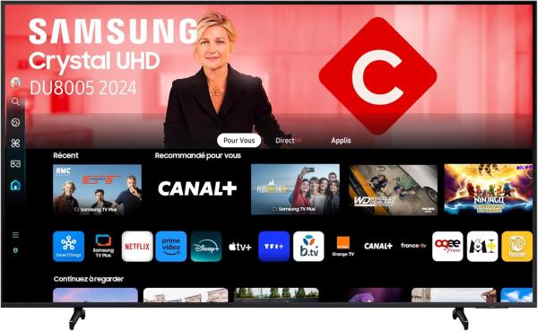 Image Smart TV UHD 4K Samsung TU55DU8005 - 55 Pouces