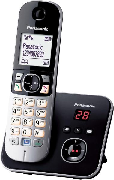 Image Téléphone Sans Fil Panasonic KX-TG6821FRB DECT - Noir / Gris