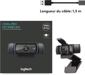 Image Webcam Logitech C920s HD Pro - FHD - Noir