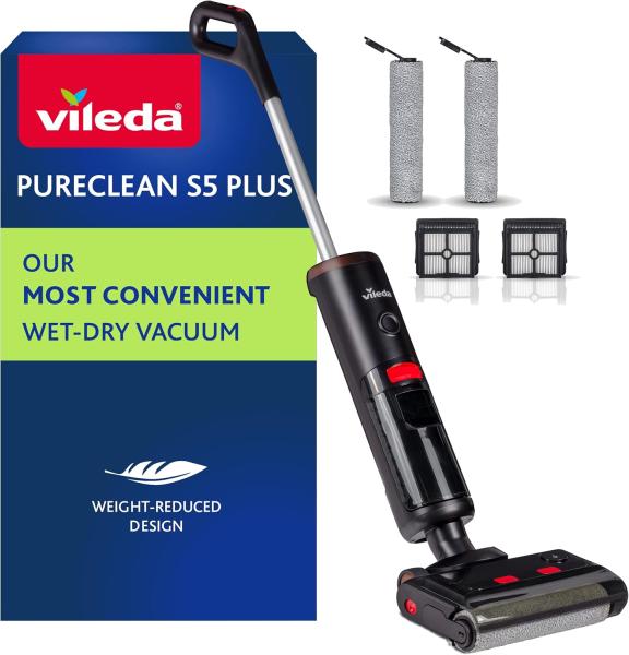 Image Aspirateur Laveur sans Fil Vileda PureClean S5 Plus + Accessoires à 279,99€