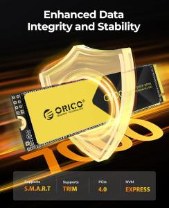 Image SSD 2To ORICO M2 - PCIe 4.0 x 4, jusqu'à 7000MB/s à 103,73€