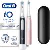 Image Lot De 2 Brosses À Dents Électriques Oral-B iO 3N + Brossettes De Recharge, 1 Chargeur, 1 Étui De Voyage