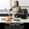 Image AirFryer NINJA SL400EUCP Double Stack XL Noir/Cuivre à 229,99€
