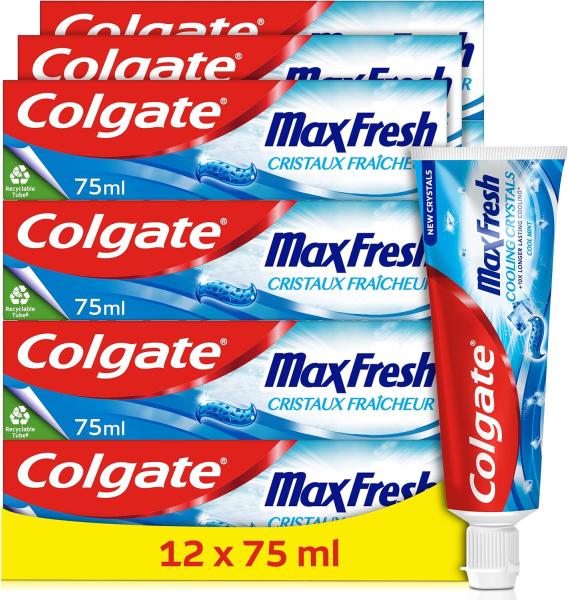 Image 12 Tubes de Dentifrice Colgate Max Fresh à 12,50€