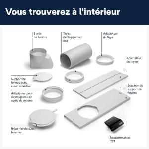 Image Climatiseur mobile WiFi DELONGHI Pinguino PAC EX130 CST Pro - 36L - Blanc à 1 085,97€