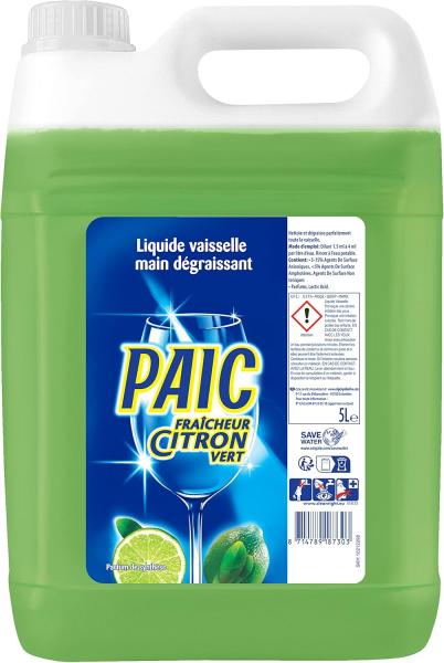 Image Bidon 6L Liquide Vaisselle PAIC Fraîcheur Citron Vert à 8,86€