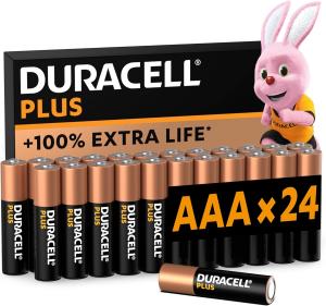 Image Pack 24 Piles AAA LR03 Duracell Plus MN2400 à 16,99€