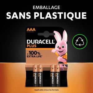 Image Pack 24 Piles AAA LR03 Duracell Plus MN2400 à 16,99€
