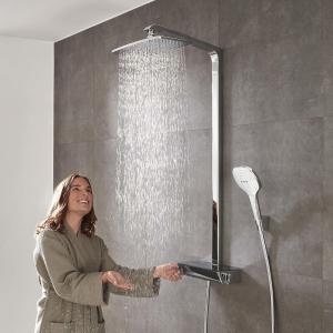Image Colonne de douche avec mitigeur thermostatique hansgrohe Raindance E à 1 083,29€