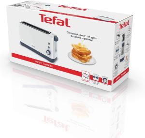 Image Grille Pain Compact Tefal TL302110 Toaster Minim - Blanc à 24,99€