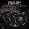 Image Pack 3 Ventilateurs CORSAIR RS120 120mm PWM - Noir à 24,90€