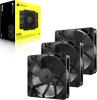 Image Pack 3 Ventilateurs CORSAIR RS120 120mm PWM - Noir à 24,90€